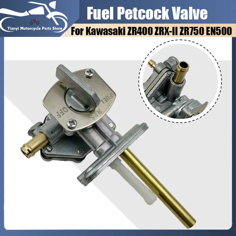 Válvula de Combustible para Motocicleta, Interruptor de Grifo para Kawasaki ZR750 Zephyr 91-06 EN500 Vulcan 500 LTD 96-09 ZR400 ZRX-II ZRX 95-08 51023-12