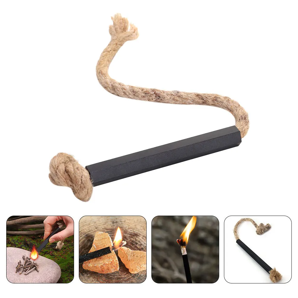 

4Pcs Fire Starter Rope Waterproof Windproof Long-Lasting Outdoor Fire for Camping Hiking Survival Gear Lighter Cord