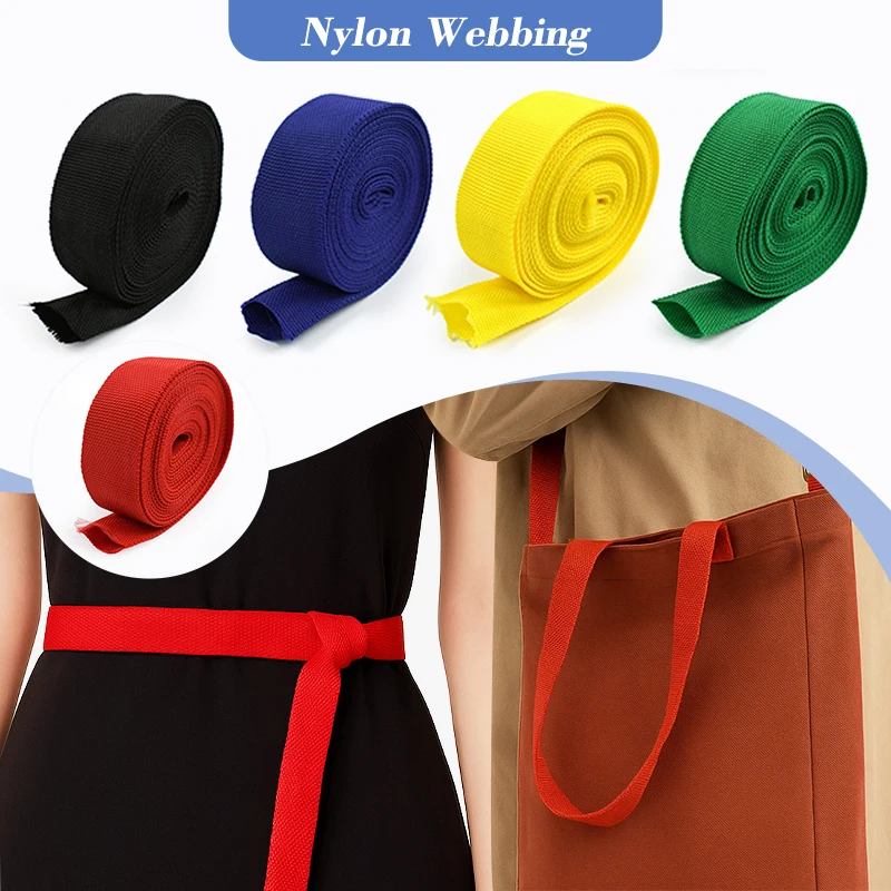

5/10/20M 30mm Nylon Hollow Webbing Strap Tubular Ribbon Band for Bag Strap Garment Belt Sling Decor Tapes DIY Sewing Accessories