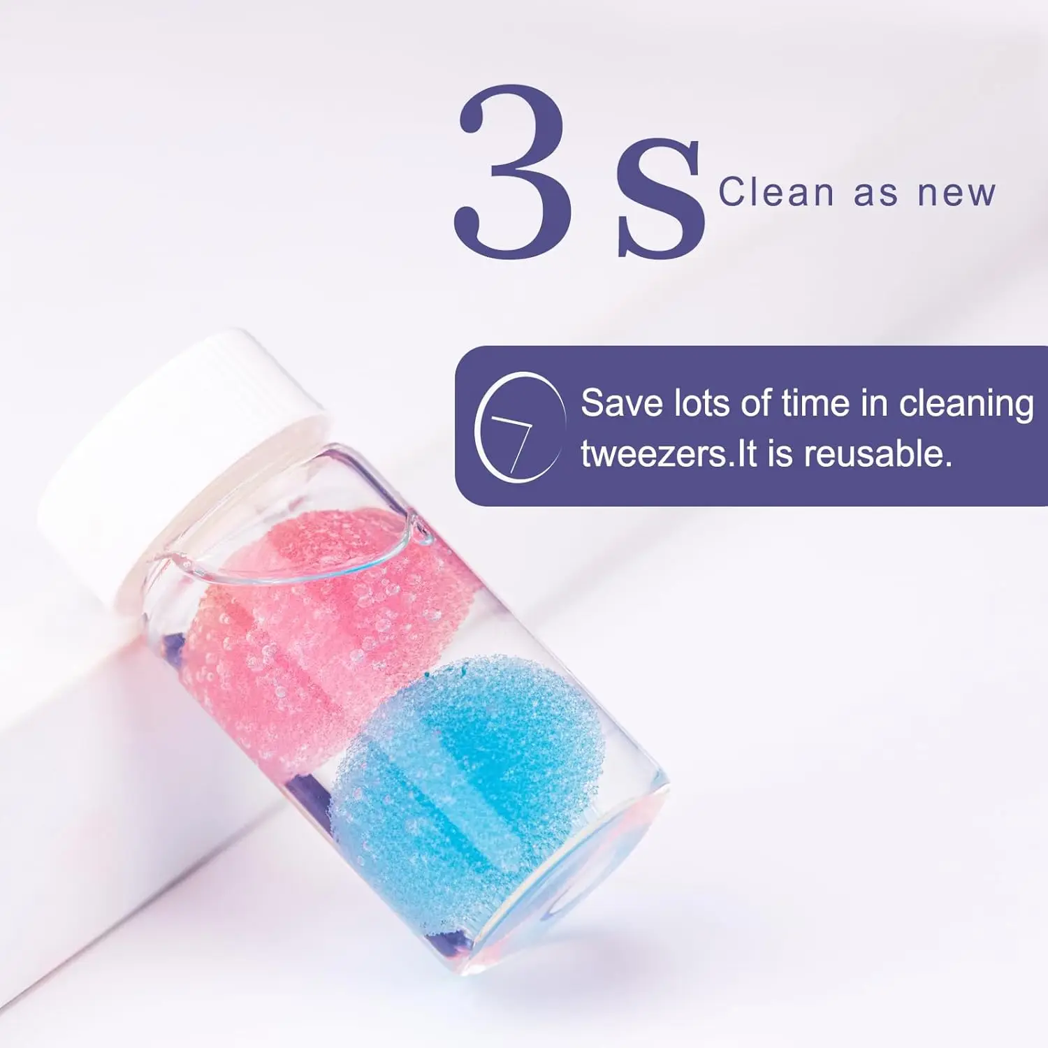 Sumformi 15ML Pinzette per Estensione Ciglia Cleaner Pinzette per Ciglia Strumento di Pulizia per Rimozione Colla per Ciglia Detergente per Colla Liquida