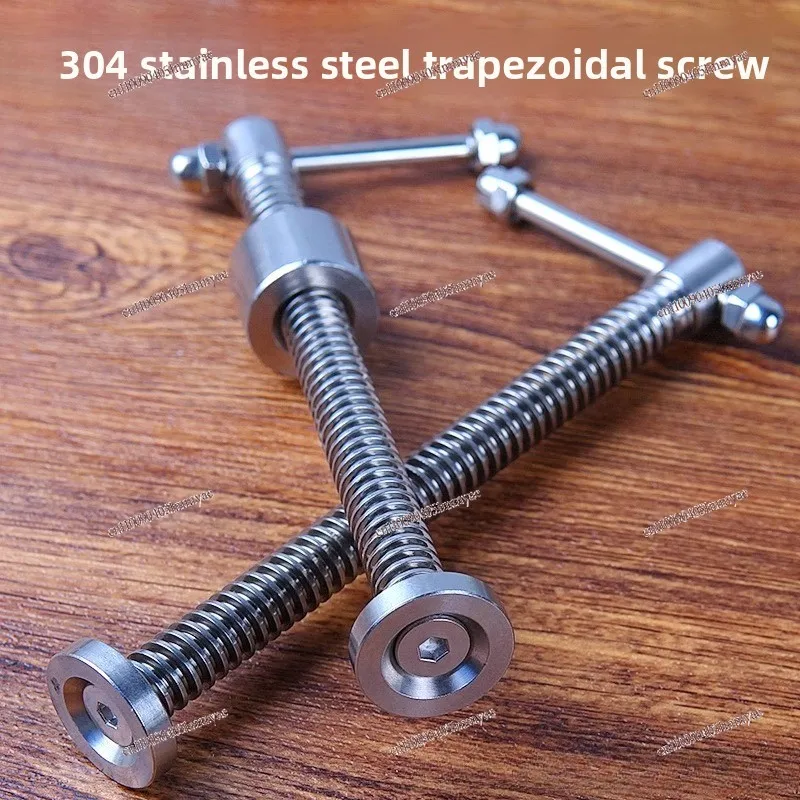 304 Stainless Steel T-Shaped Hand Screw G-Type Clamp Fixture for Woodworking Metal Drilling Press Vise DIY Tool Accessories