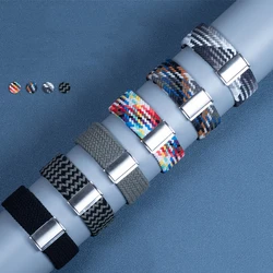 Elastic Braided Strap For POLAR Pacer Grit X Pro Titan Watch Band Nylon Adjustable Bracelets For Vantage M2 M Correa Wristband