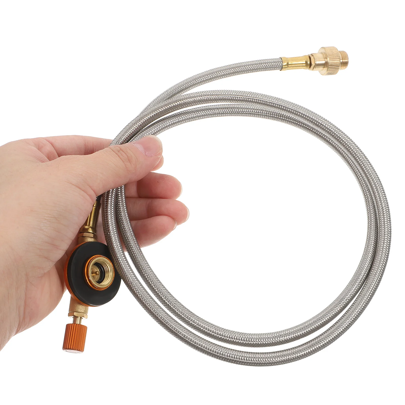 

Camping Gas Tank Connector Extension Hose For Outdoor Cooking Propane Refill Valve Reusable Universal Propane Adapter Portable