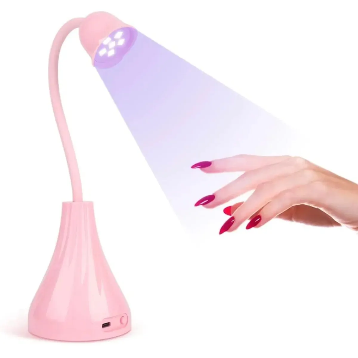 Mini lampe à ongles sans fil pour femme, sèche-lampe, séchage rapide, protection contre la surchauffe, lumière douce, vase conçu