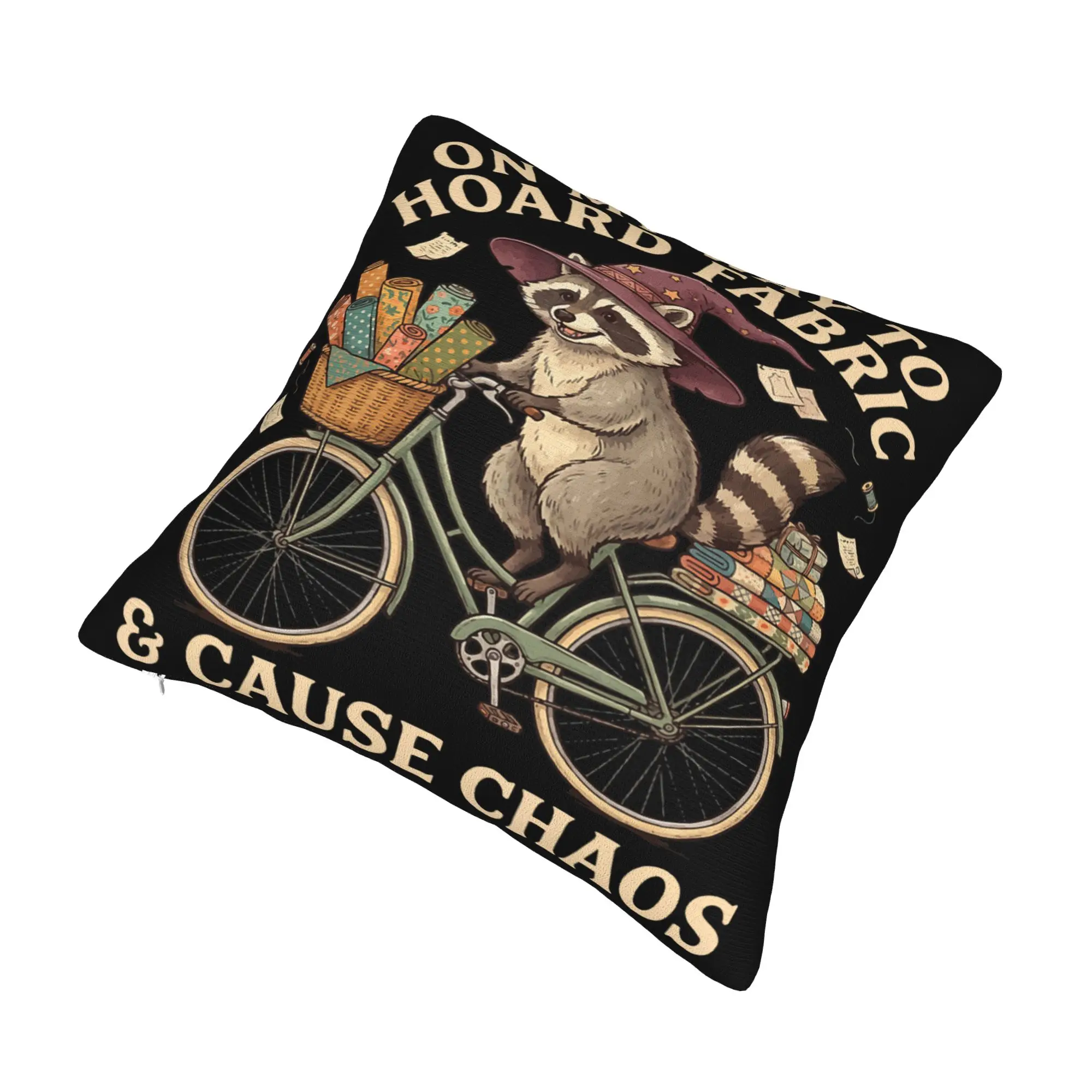 Decorative Pillowcases On My Way to Hoard Fabrics and Cause Chaos Product Bedroom  Pillow Case Cover Zipper Multi-Size