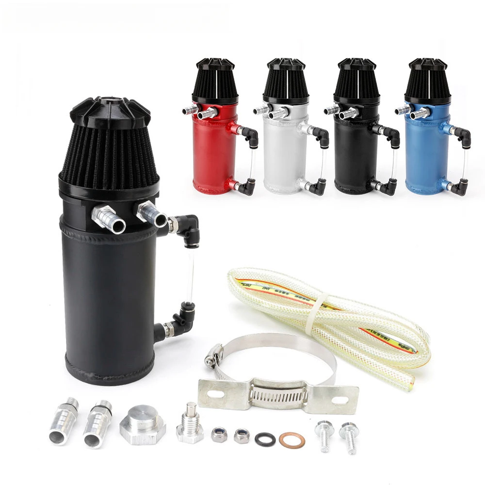 500ML Universal Oil Catch Can with Mushroom Air Filter - Eco-Friendly Car Customization, Engine Breather Kit   YC100677