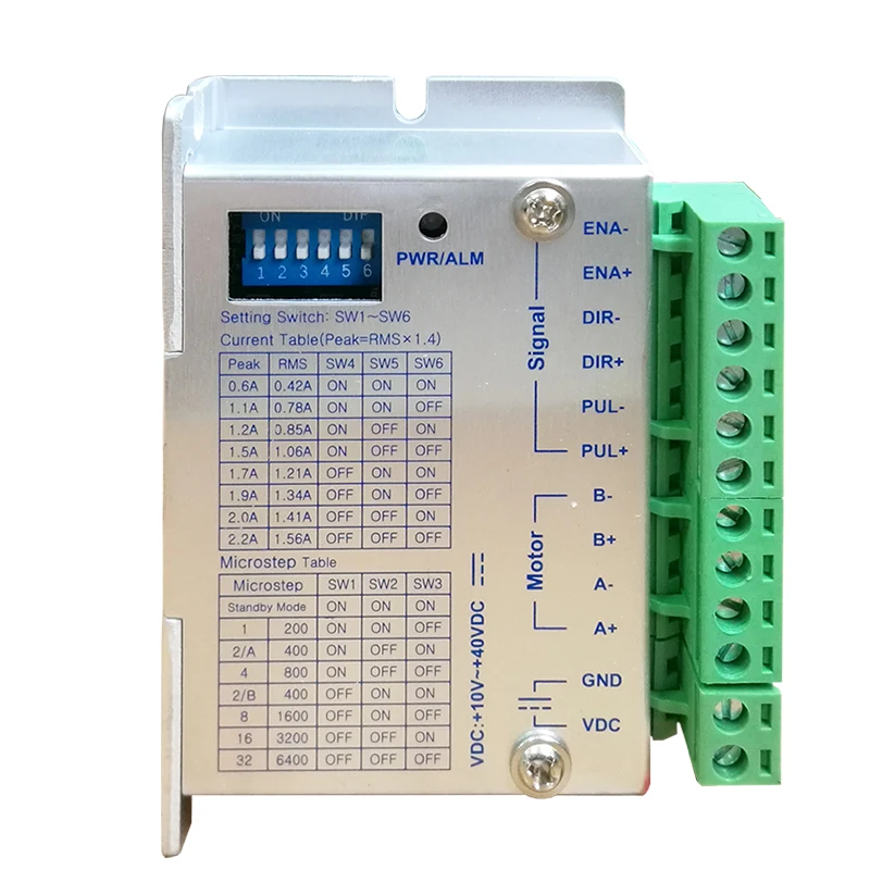 NEMA17 Stepper Motor Driver Controller 32 Subdivision 24V DC 2.2A Max Current 2-Phase for DIY Robot M422