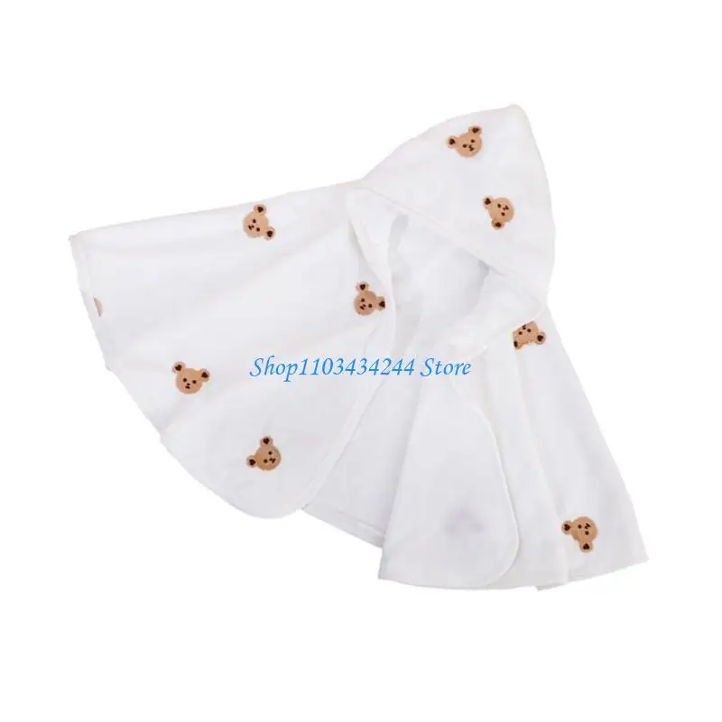 

Дышащее и легкое банное полотенце с капюшоном для ребенка, халат с сильным водопоглощением, носимое одеяло