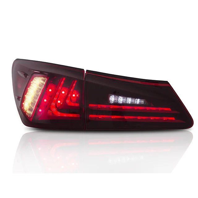 

VLAND factory accessories for auto Car Tail lamp for IS250 LED Taillight 2006-2012 for IS200 DRL+REVERSE+BRAKE+FOG Tail light