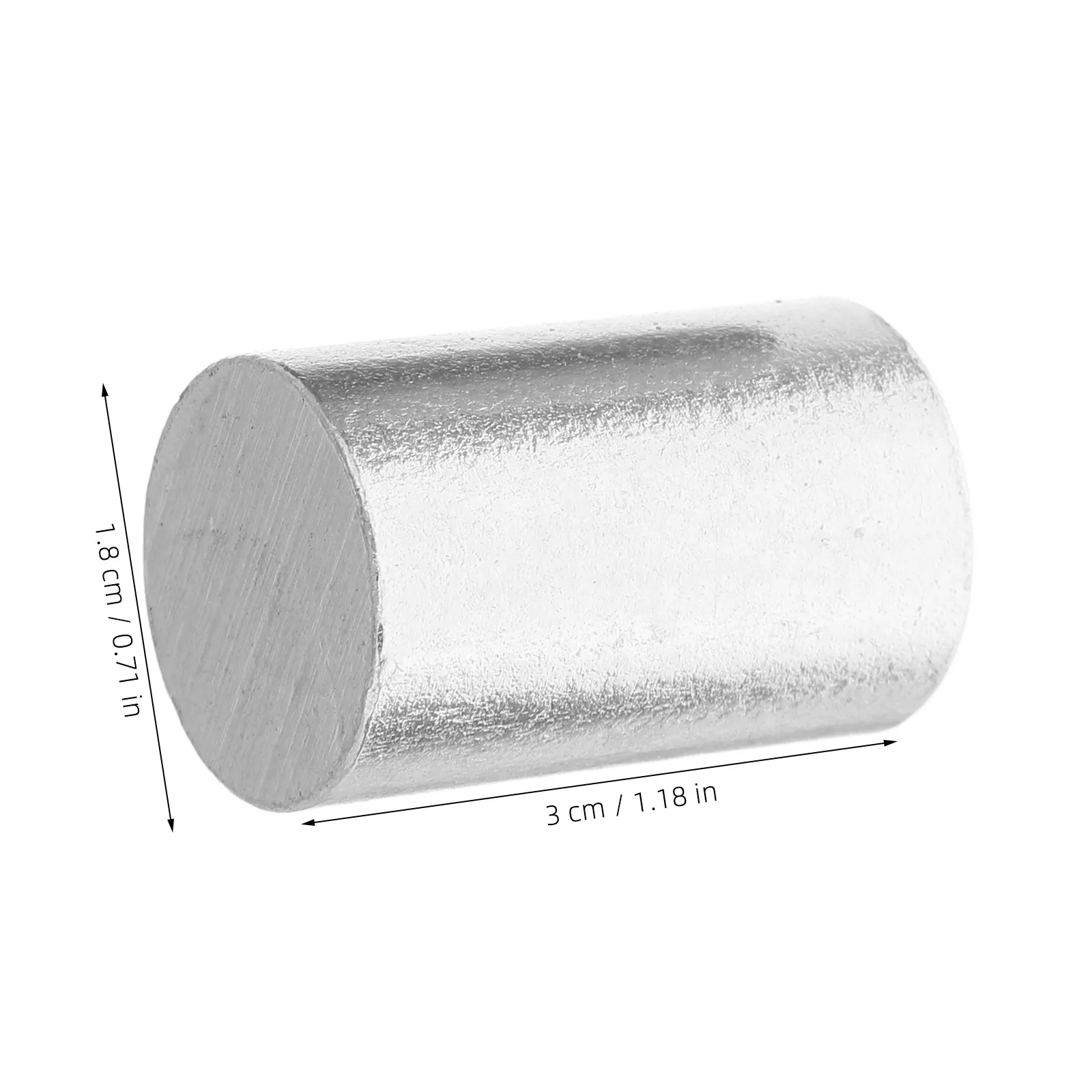 3Pcs Metal Density Blocks Set Copper Iron Aluminum Cylinders for Physics Classroom Demonstration Science Experiment Educational