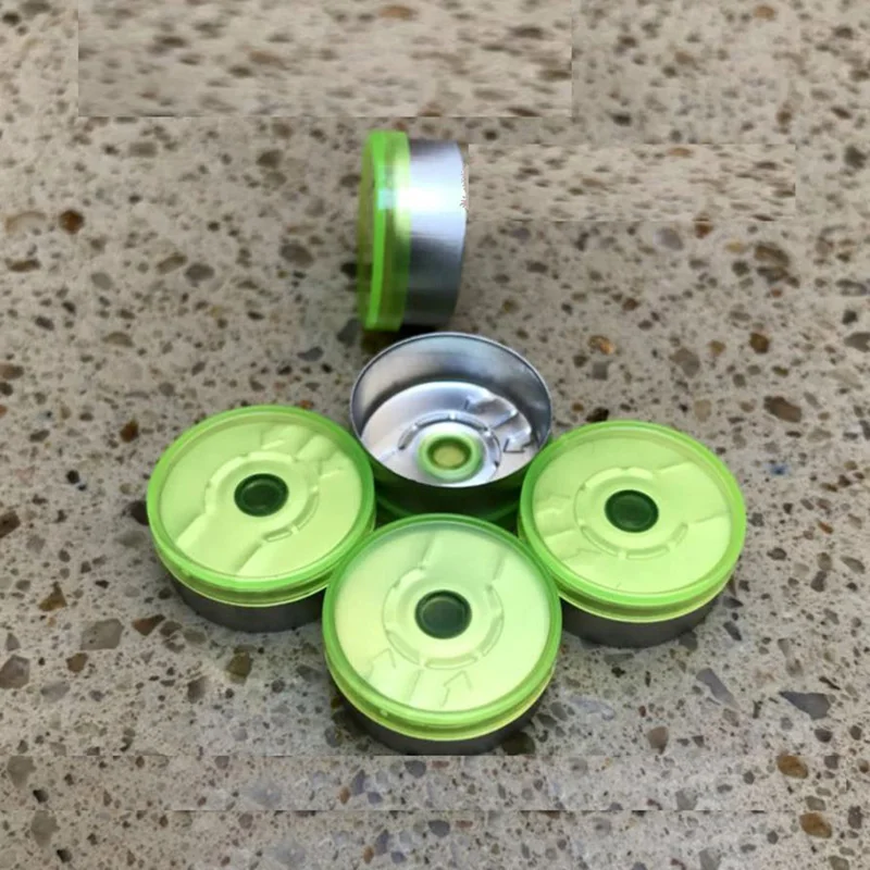 Imagem -04 - Opções Peças Lote 20 mm Cor Transparente Tampa Garrafa Frasco de Vidro Tampa de Alumínio-plástico Top Selado 200