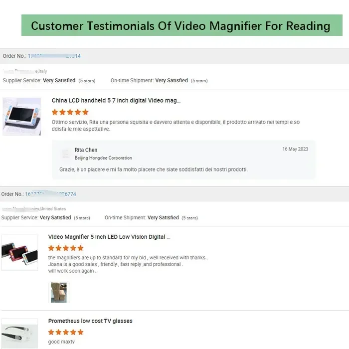 China LCD handheld 5 7 inch digital Video magnifier with magnification 4X to 32X for low vision visual impairment