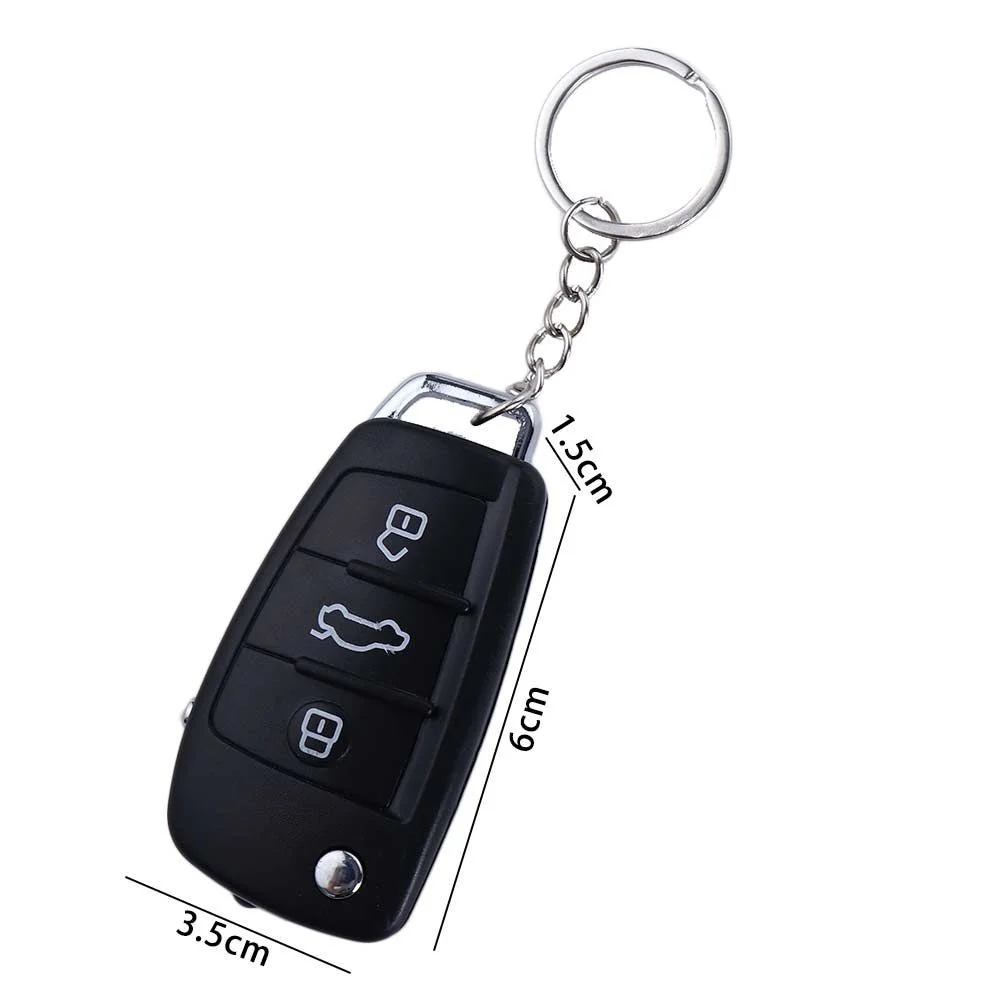 Black Electric Shock Car Key Prank Toy Keychain Practical Jokes Funny Trick Prank Toys For Children Kids Gift