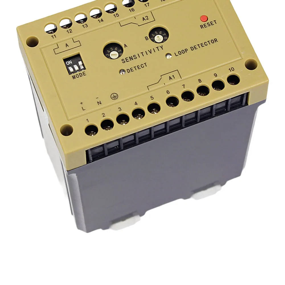Caminhão de grau industrial 220v ac com fio detector de veículo de loop de canal único 220d detector de veículo de canal único de nível industrial