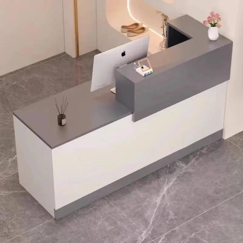 

Industrial Business Desks Promotion Reception Minimal Commericial Luxury Reception Desks Counter Welcome Bureau Office Furniture