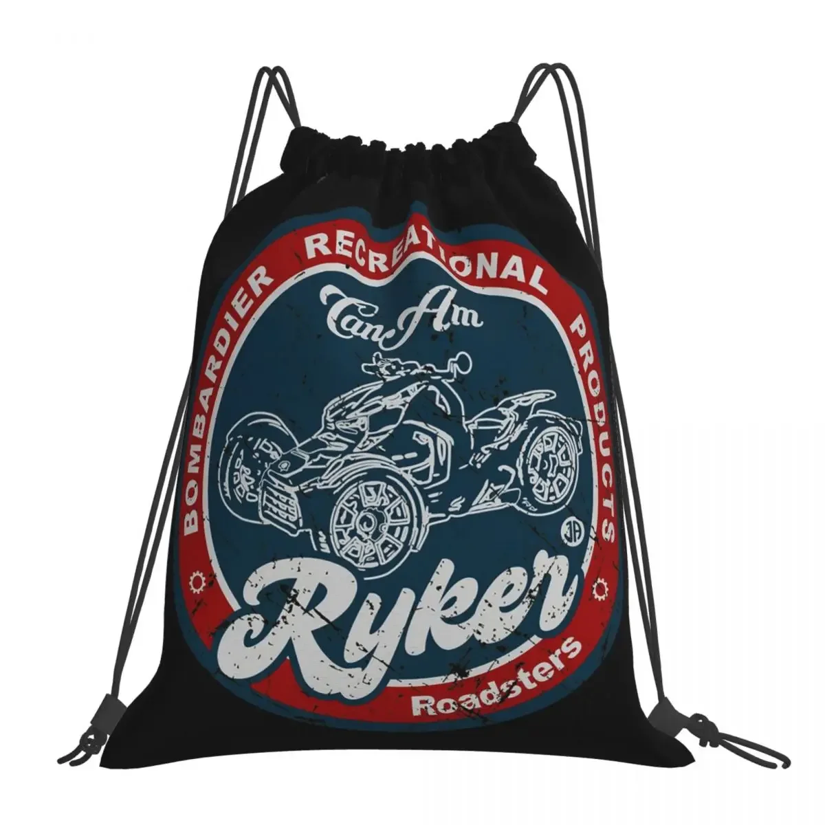 

Can-Am Ryker Retro Backpacks Fashion Portable Drawstring Bags Drawstring Bundle Pocket Shoes Bag BookBag For Travel Students