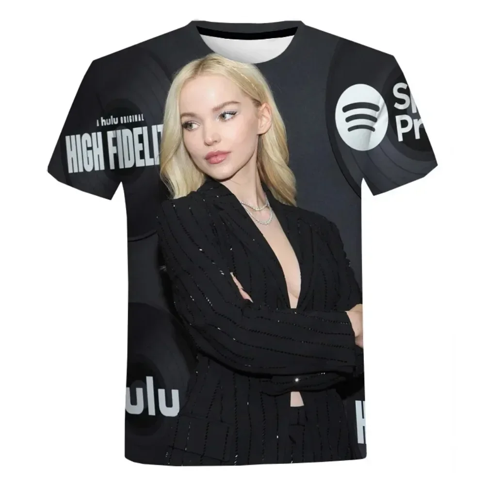 Ropa Start Dove Cameron Men's Women's Classic T-Shirt 3D Printing T-Shirt Fashion Oversized Hip Hop Casual Harajuku O-Neck Tops