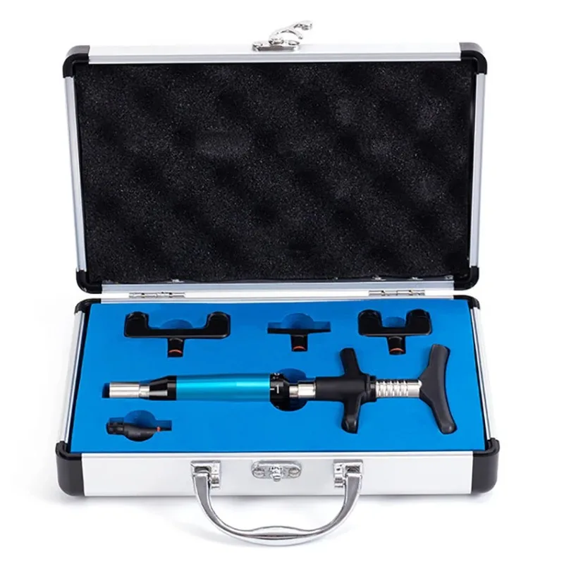 Manual Chiropractic Adjustment Gun 300N 6-Level Spinal Physical Therapy Massager 1/4 inch Head
