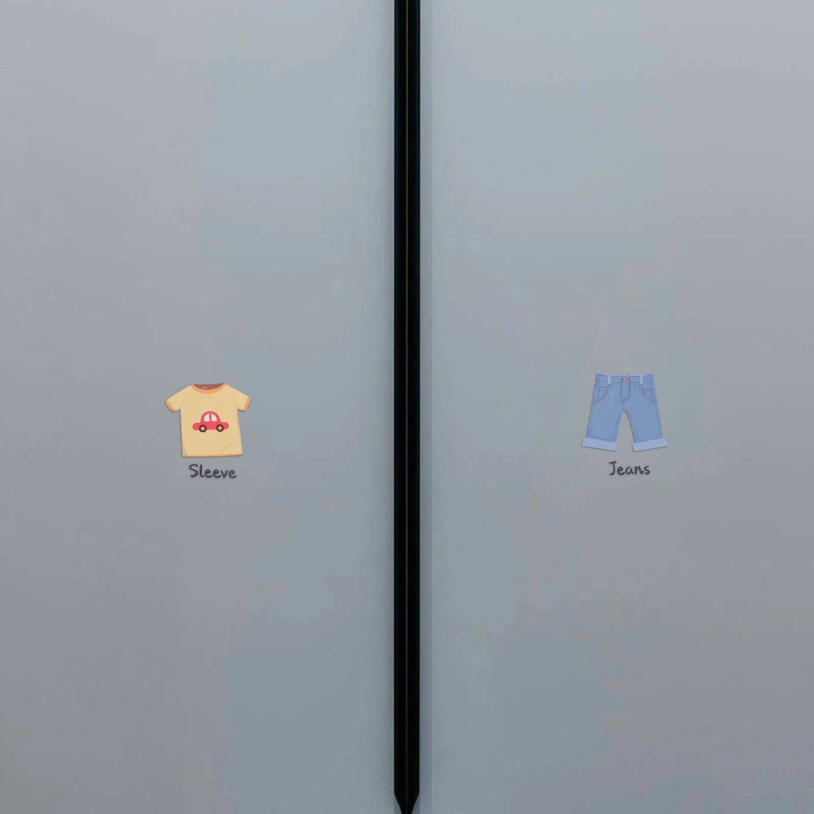 

1Set Clothes Labels for Waterproof PVC Clothing Sort Decals for Bedroom Closet Storage Easy Apply Label Stickers