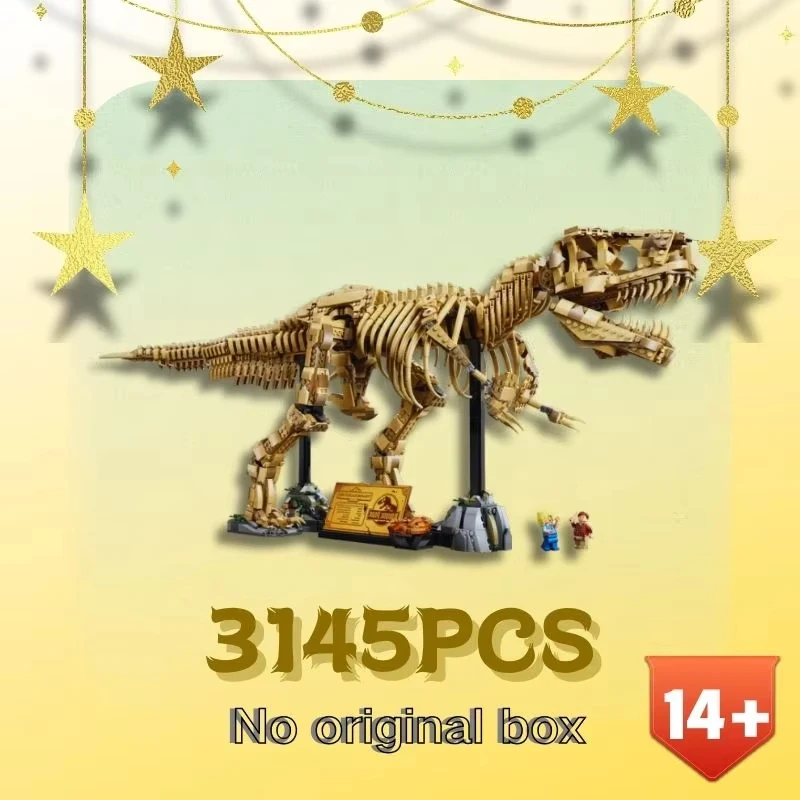 

Новинка 2025 года, динозавр, тираннозавр, строительные блоки, настольные украшения, модель, украшения, сборка, игрушки для детей и взрослых, подарки на Рождество
