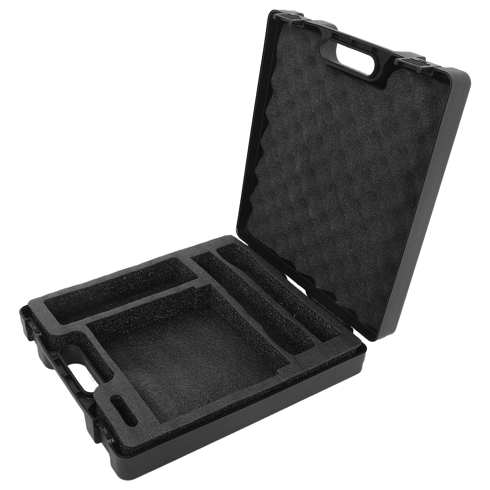 

Large Capacity Carrying High Strength Plastic Microphone Storage Box Shockproof Layer Portable Condenser Case For Live Broadcast