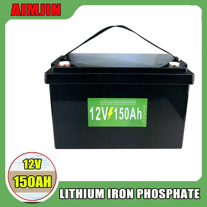 12V 100AH 150AH  LiFePO4 Battery Built-in BMS Lithium Iron Phosphate Cell for Golf Cart Outdoor Camping Solar Storage