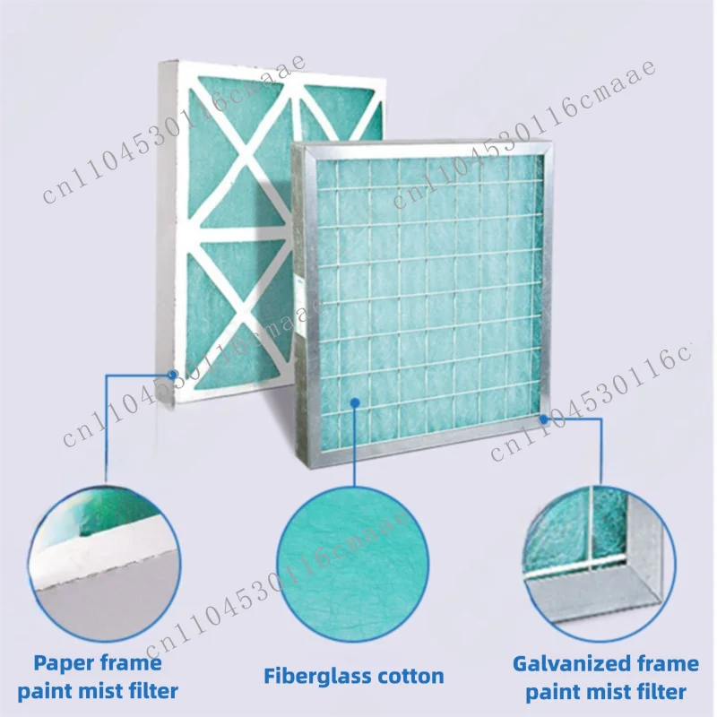 0.75 * 20M green and white spray booth glass fiber filter paint barrier filter medium automatic spray booth with filter chamber