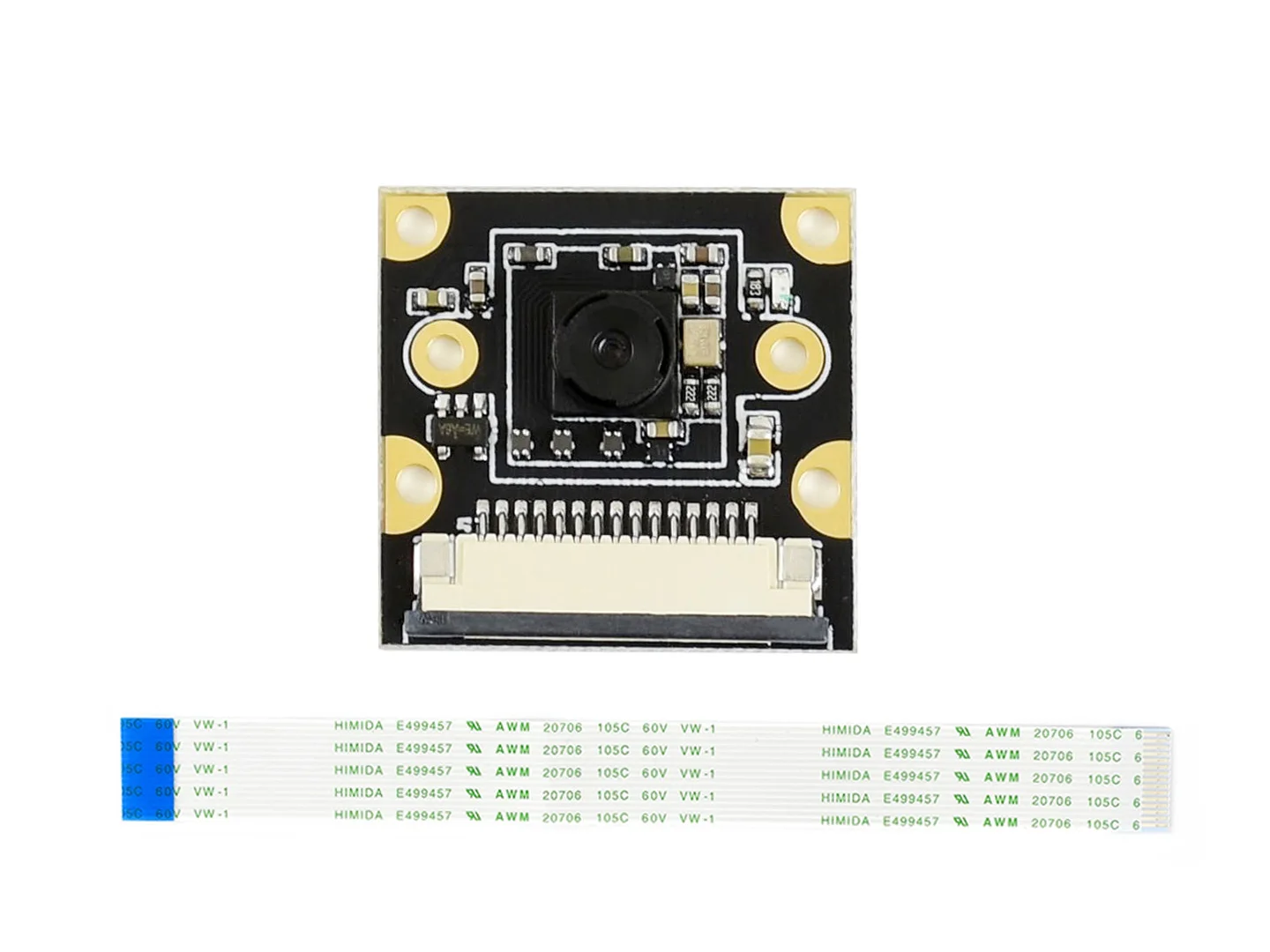 Waveshare IMX219-120 Camera for Jetson Nano Developer Kit Compute Module 3/3+120 Degree  FOV 8 Megapixels