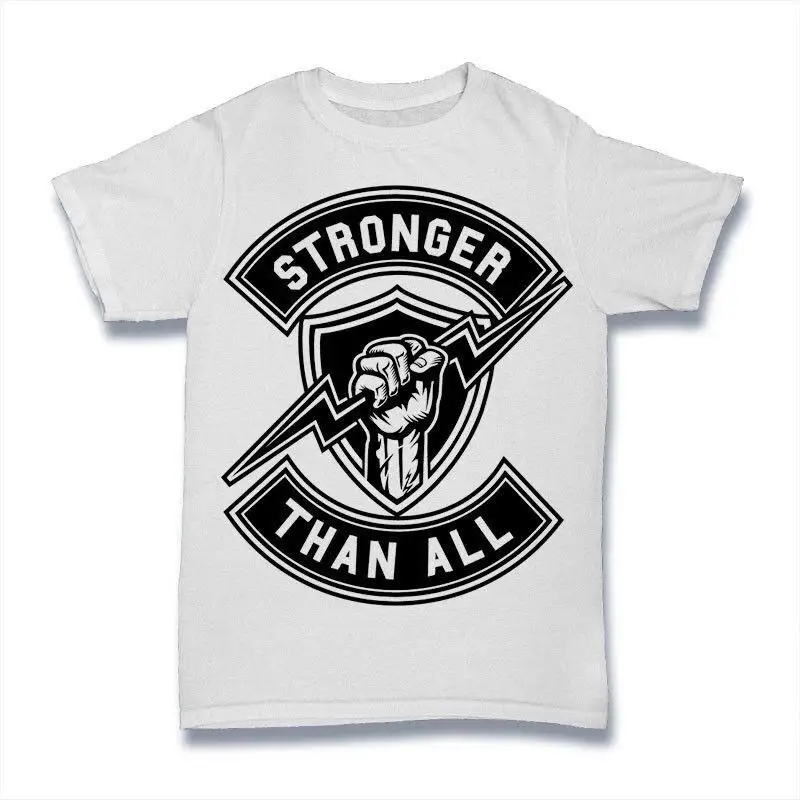 أقوى من كل تي شيرت 100 قطن ممتاز جديد