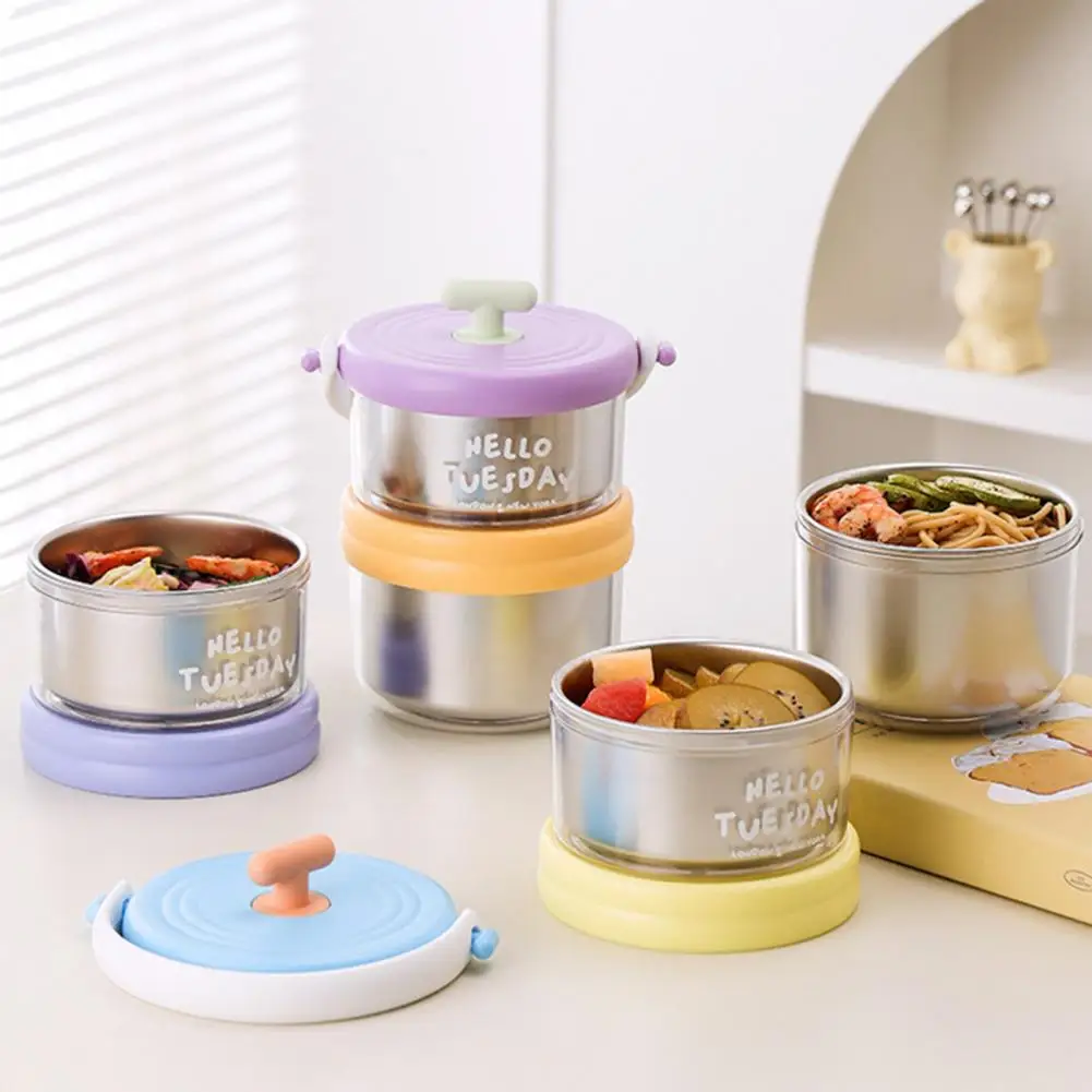 

Многослойный ланч-бокс из пищевой нержавеющей стали с вынимаемым поддоном, термоизолированный, герметичный контейнер для бенто для путешествий