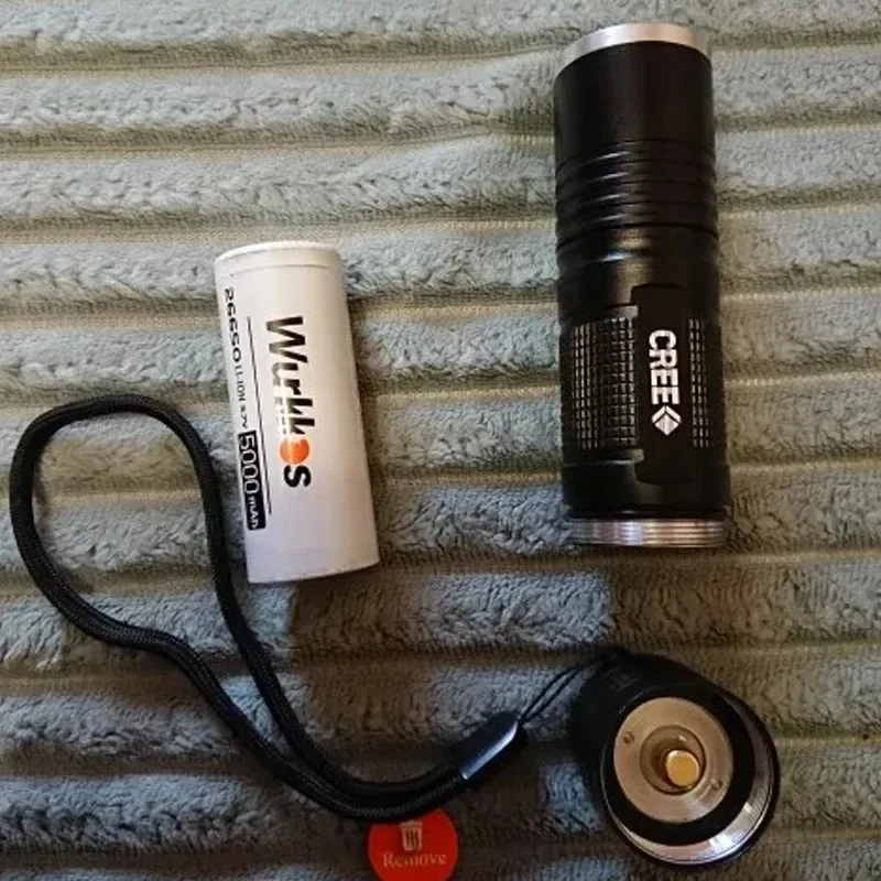 Imagem -06 - Wurkkos-bateria Li-ion Recarregável Zoom Lanterna 3.7v 26650 5000mah Apontado 3c Descarga de Alta Capacidade Como Presente