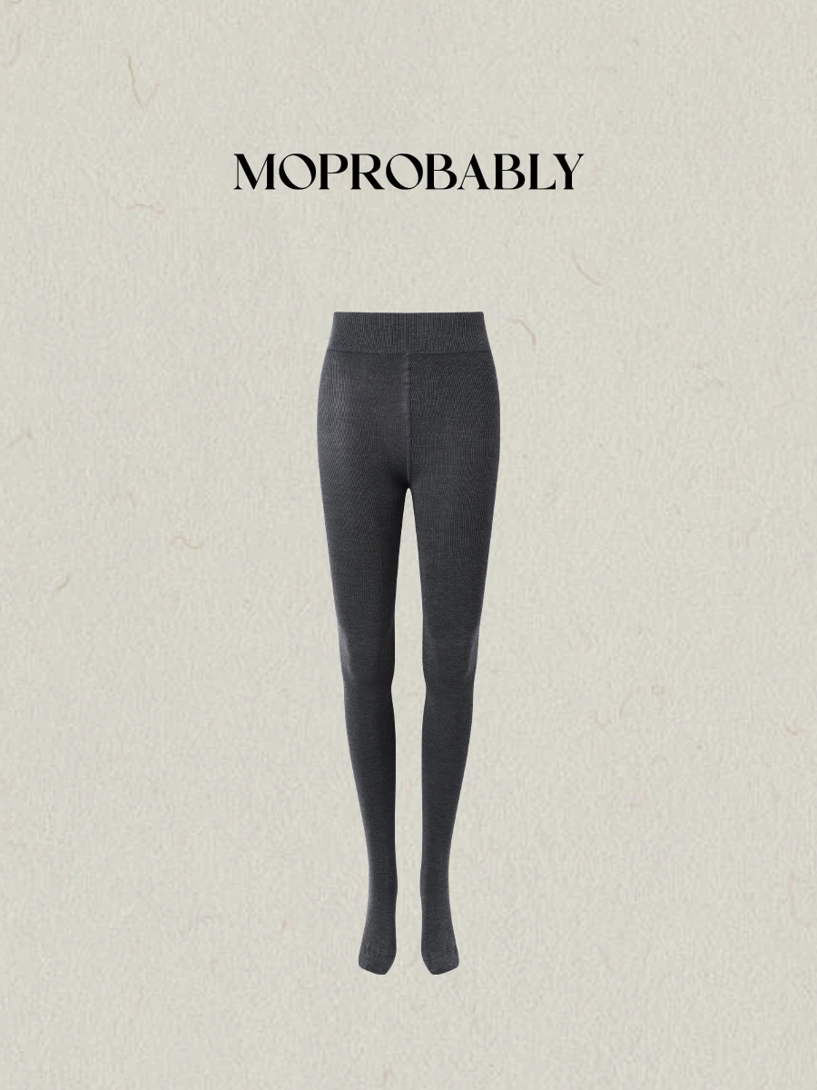 

Moprobably Casual Leggings Women's High Waist Long Pants Winter Base Layer Trousers Abdomen a Simple Sli