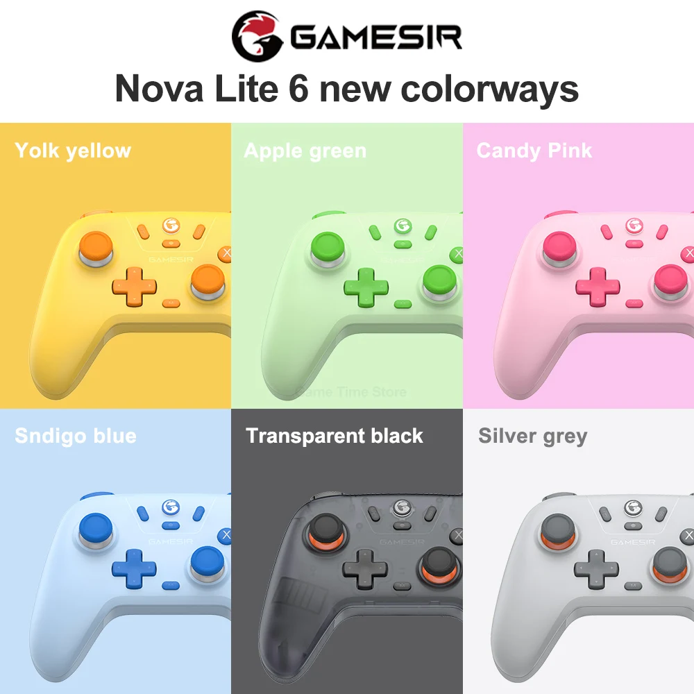 Gamesir Nova Lite Nintendo Switch Controller PC Gamepad Bluetooth Hall effect Joysticks Brand New Color Ways 6-Colors Available