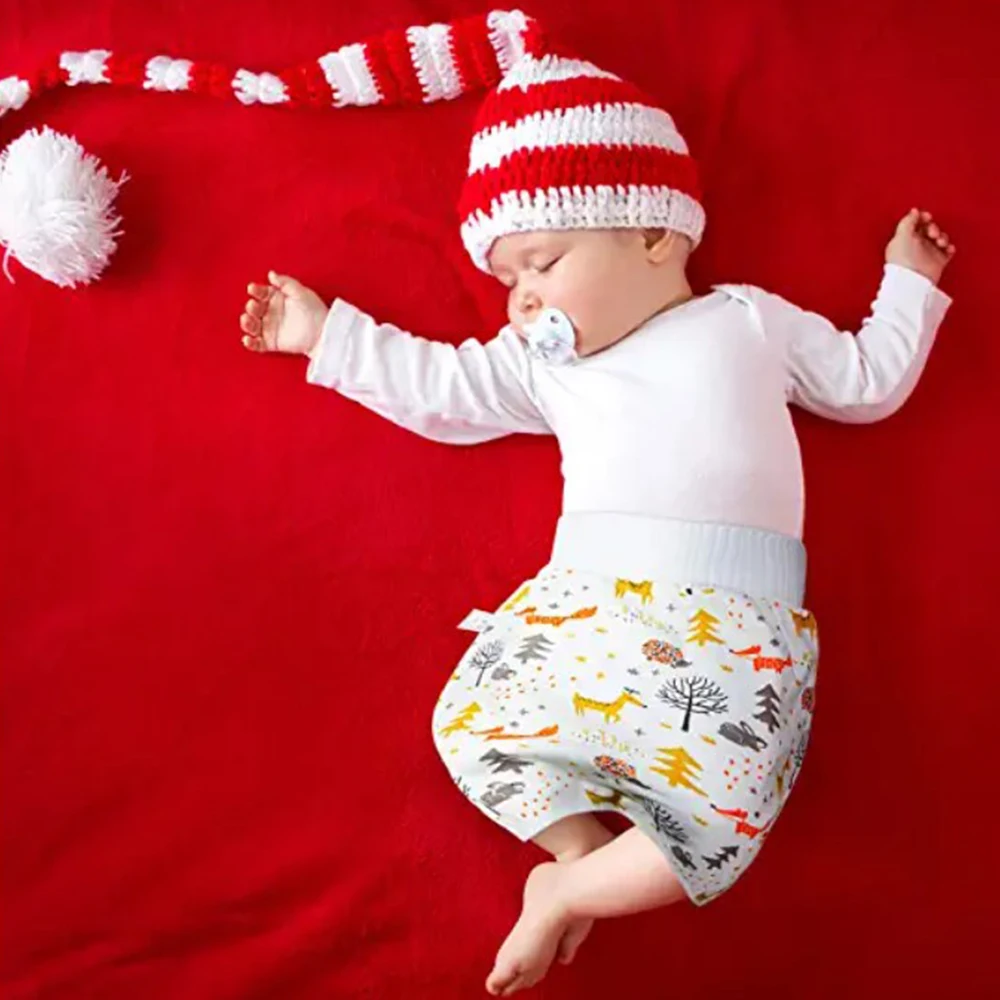 Falda de pañal impermeable para bebé, pañal cómodo para entrenamiento de orinal, corto para niños y niñas, ropa de cama para dormir de noche