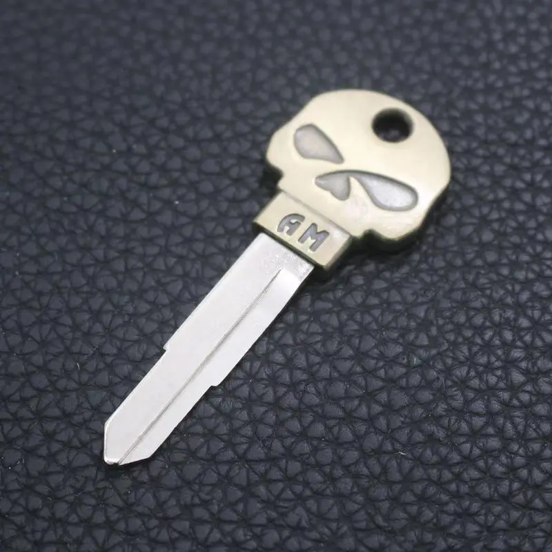 1 PCS  Skull Motorcycle Uncut brass Blade Blank Key Embryo Fit For Honda motorcycle