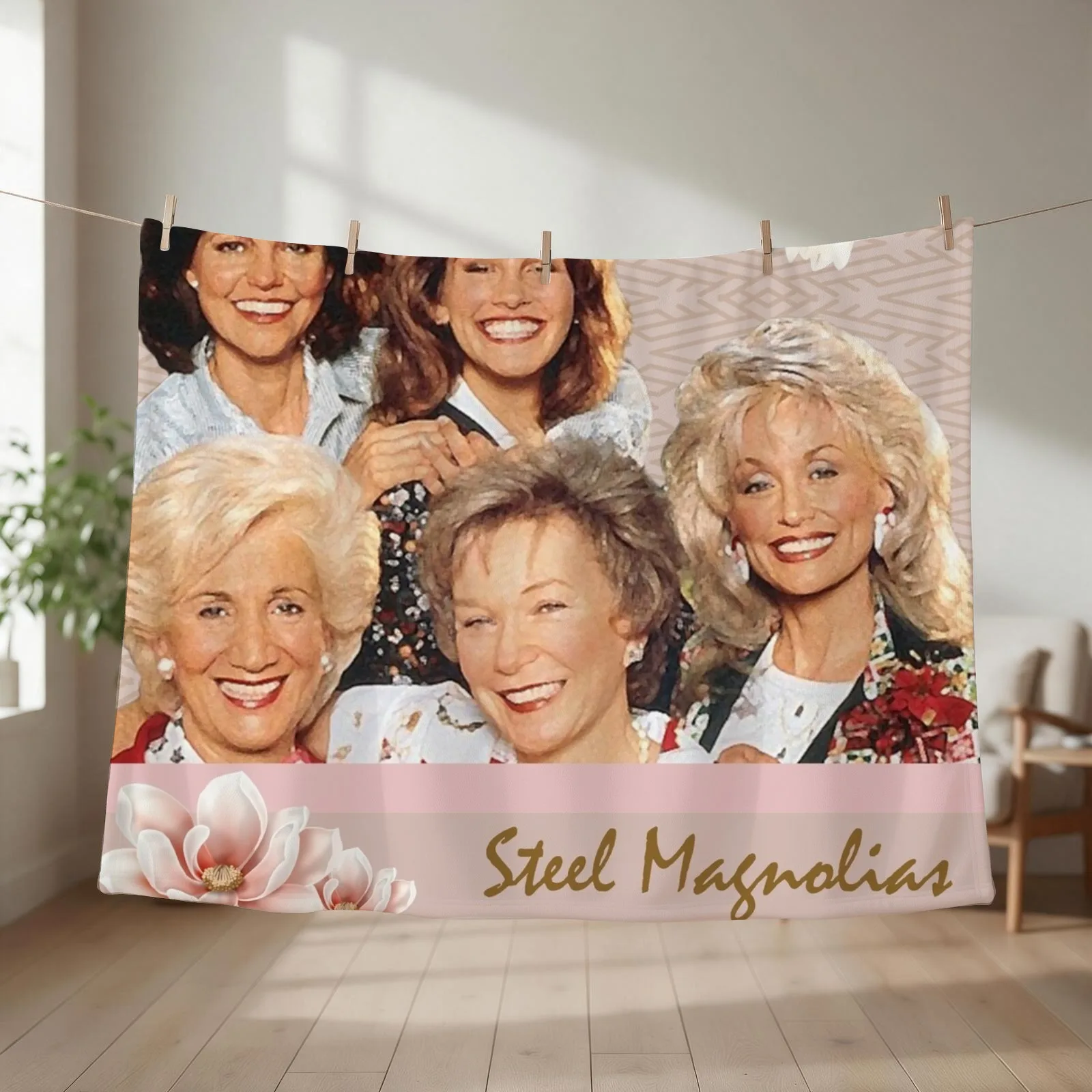 New Steel Magnolias Southern Ladies Throw Blanket Comforter Soft Big Cute Plaid Bed Blankets