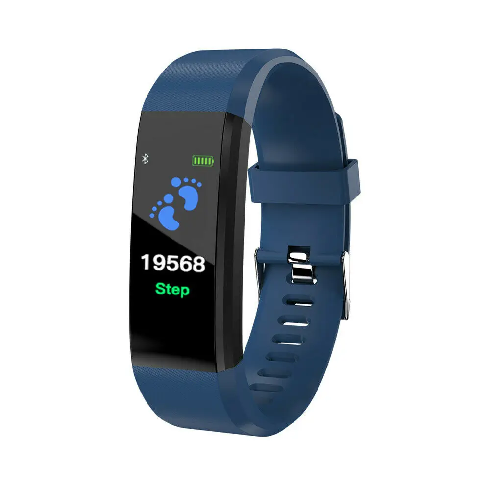 Braccialetto frequenza cardiaca pressione sanguigna Smart Band Fitness Tracker Smartband braccialetto compatibile con Bluetooth per Fitbits Smart Watch