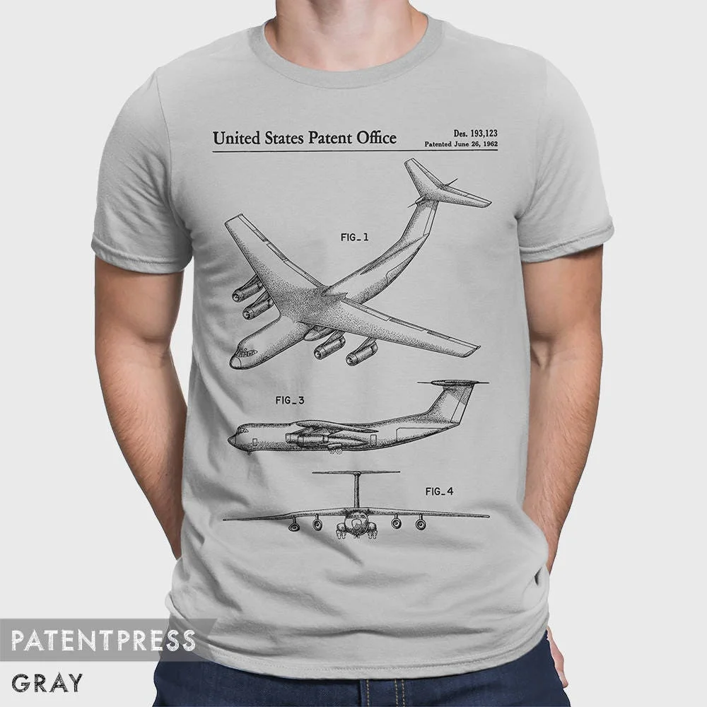 Lockheed C 141 T Shirt For Airforce Dad Husband Starlifter Aviation USAF Boyfriend P458