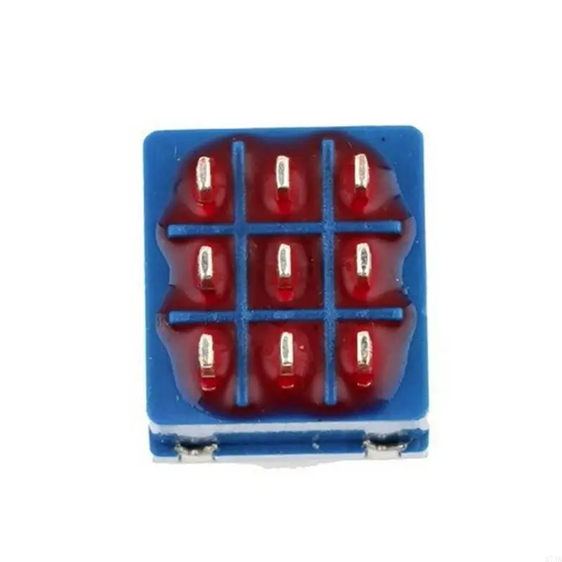 37JB 5Pcs Electric Guitar Effect Pedal 3PDT Footswitch Replacement 9 Pin Latching Stomps Push Button Foot True Bypass