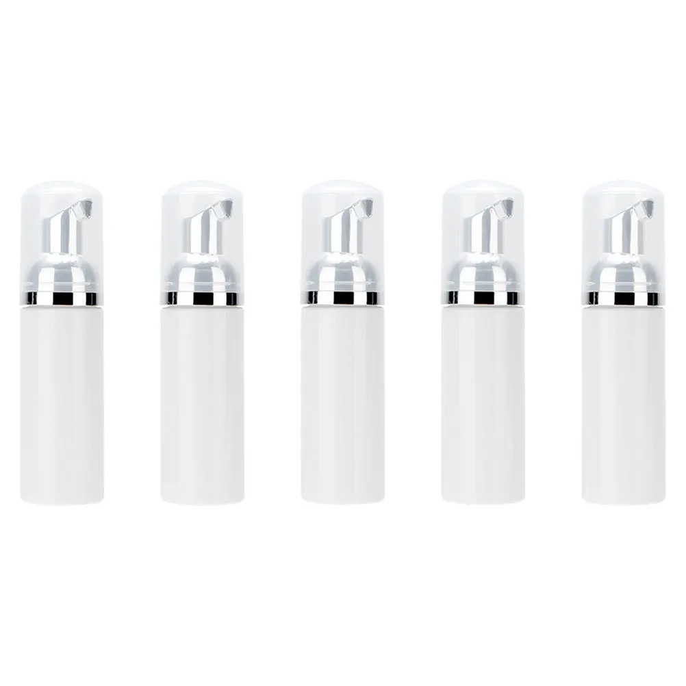

5Pcs 60Ml Plastic Foaming Bottles Portable Empty Pump Dispenser for Liquid Soap Dish Soap Body Wash on-The-Go Refillable Set