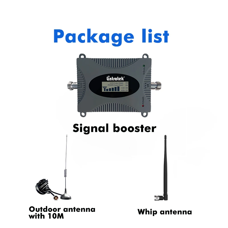 Lintratek amplificateur de signal cellulaire 2G 3G 4G GSM B8 900 LTE B3 1800 Kit de amplificateur de téléphone portable de données pour Vodafone Movistar Orange