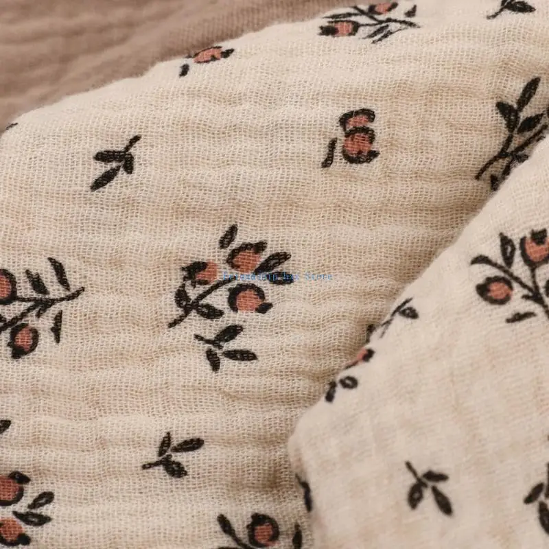 

F1CB Crocheted Rabbit Sleep Doll Toy Baby Teething Bib Appease Towel Security Blanket Cotton Burp Cloth Infants Shower Gift