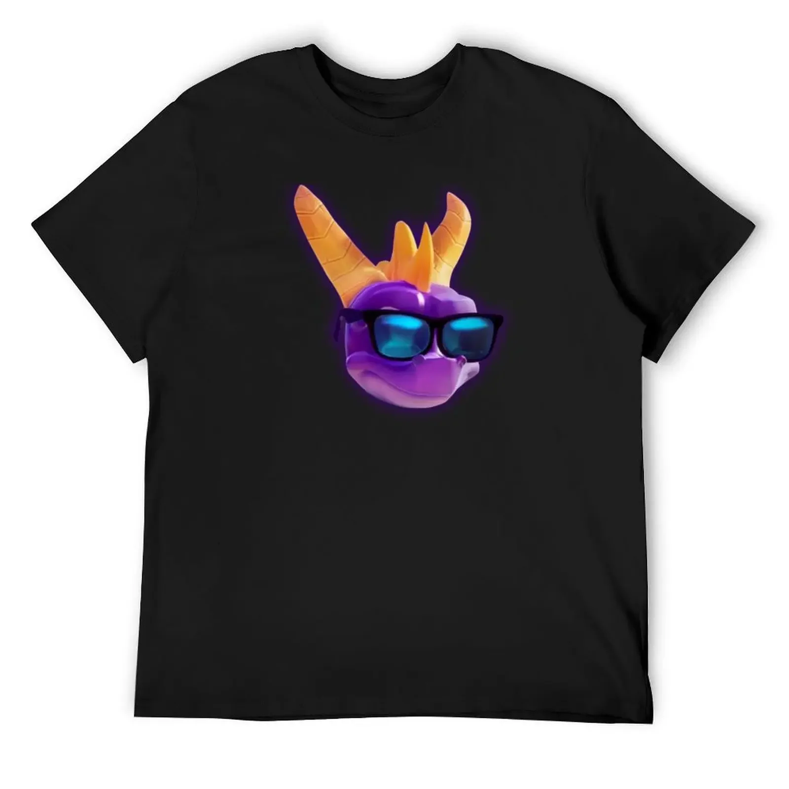 

Spyro the dragon T-Shirt blacks man clothes Men's cotton t-shirt