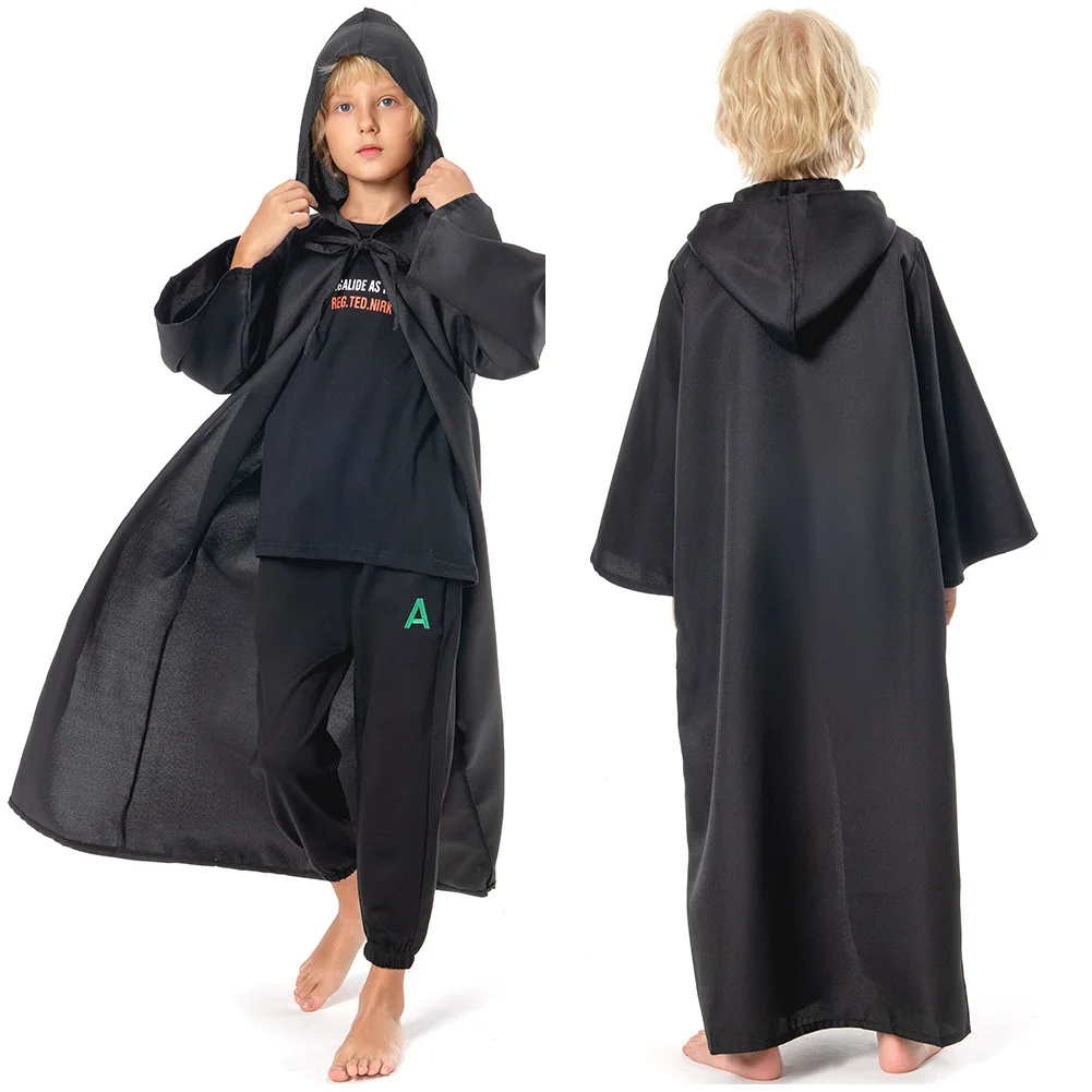 Disfraz de Anakin Obi Wan para niños, traje Jedi de batalla espacial, capa de fantasía, ropa de fiesta, Cosplay de película