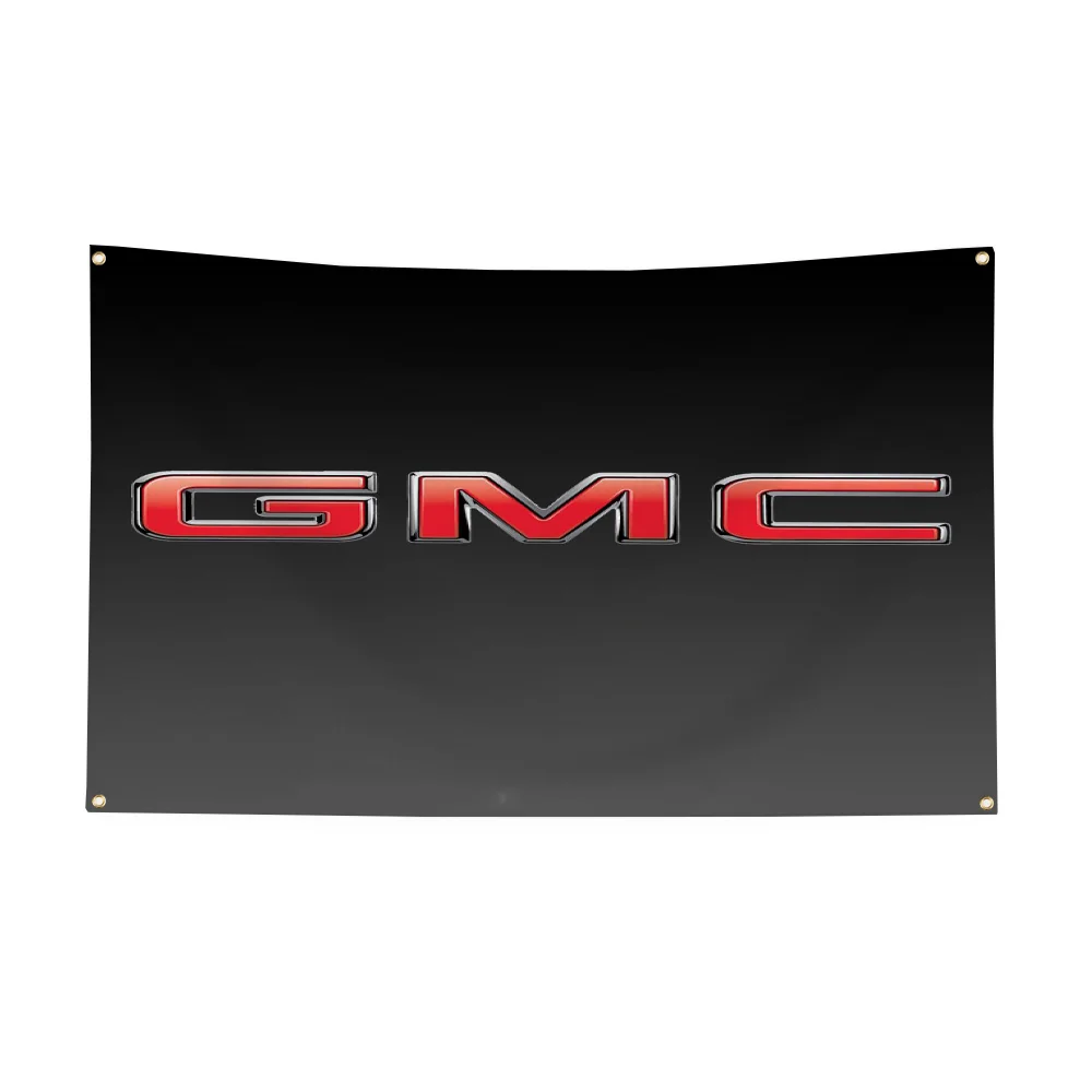 90x150cm GMC Flag Polyester Printed Home Or Bedroom Decoration Banner Tapestry with Four Brass Grommets