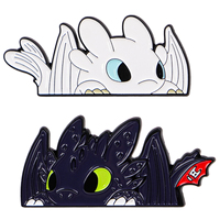 Kawaii Hiccup and Toothless Enamel Pins Dragon Rider Brooches Woman Men Backpack Accessories Bags Badge Lapel Jewelry Kids Gift