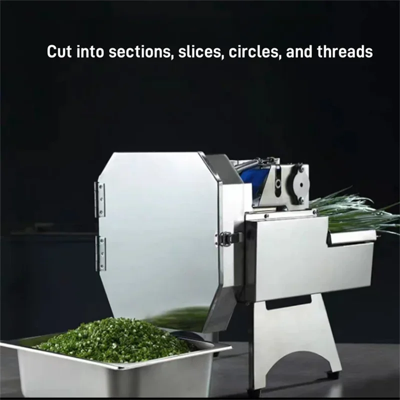 

Vegetable Slicer Large Inlet Thickness Adjustable Fruit Cutter Slicer Electric Vegetable Slicing Machine