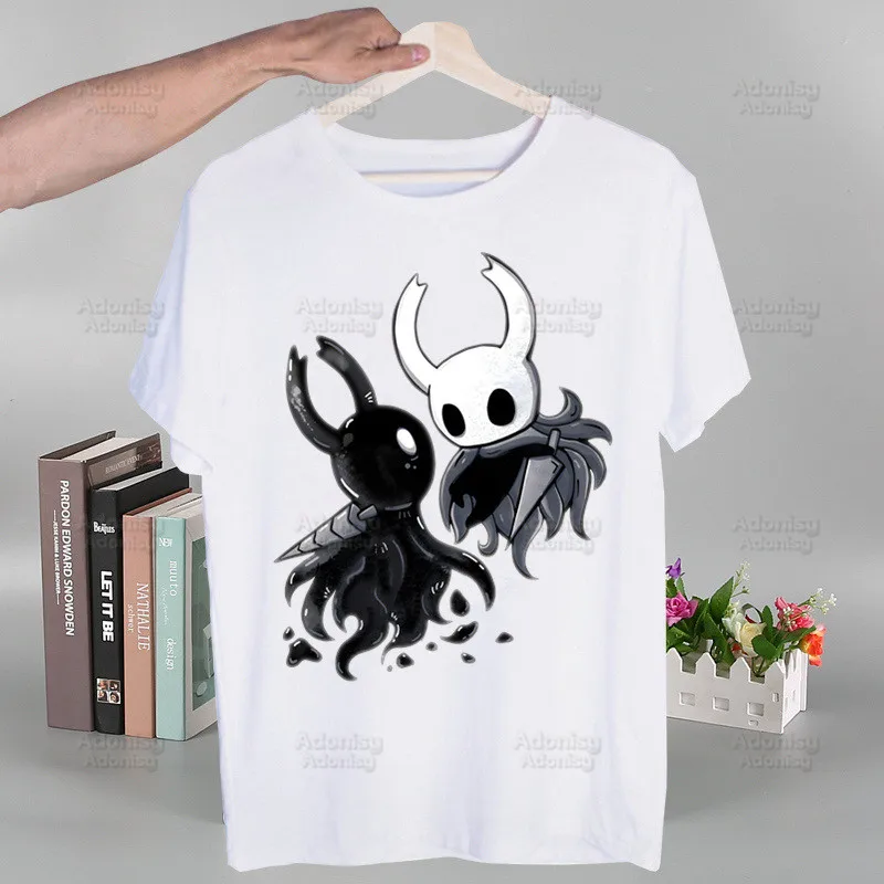 Hollow Knight T Shirt Fashion Print Tshirt Summer Mens Novelty Short Sleeve Game Cartoon Men T-shirt Men Funny Tops