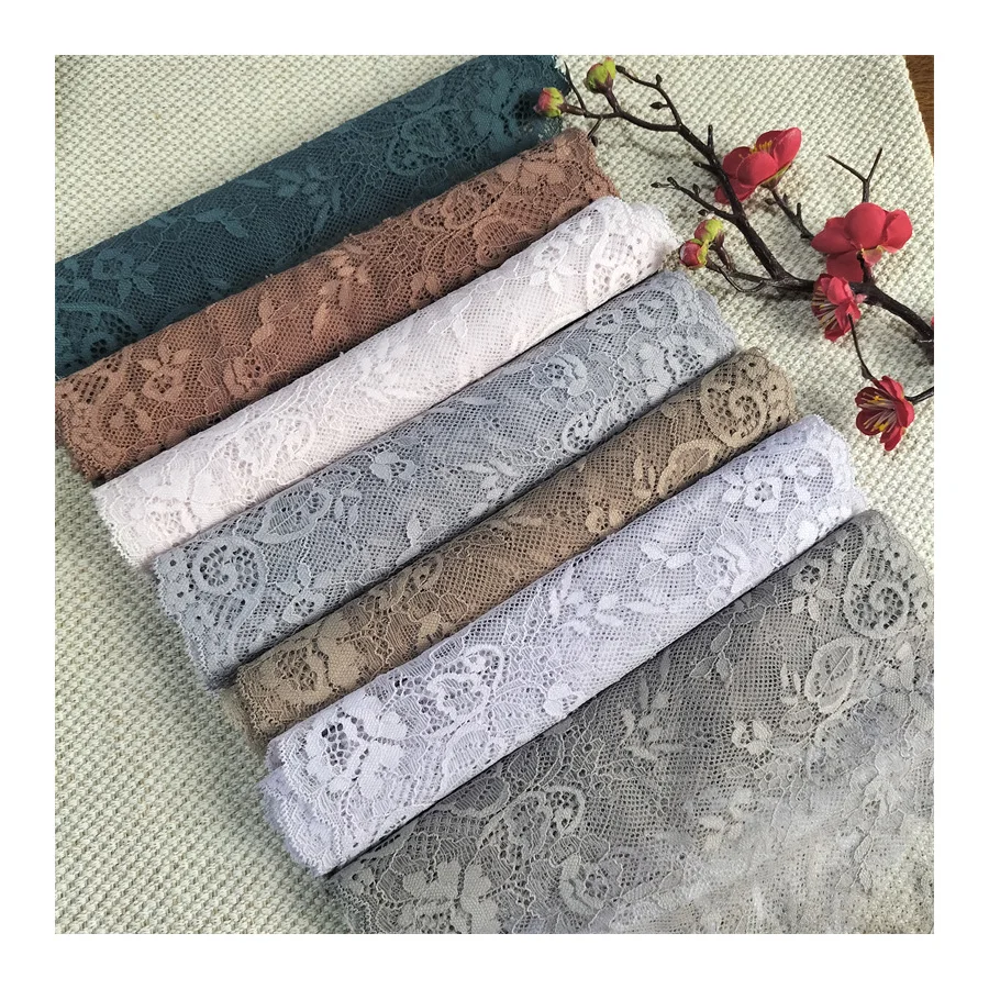 E1674 16-3 23cm colourful lace trim for underwear, Pressed Lace Clothes Sskirt Underwear Sewing Accessories