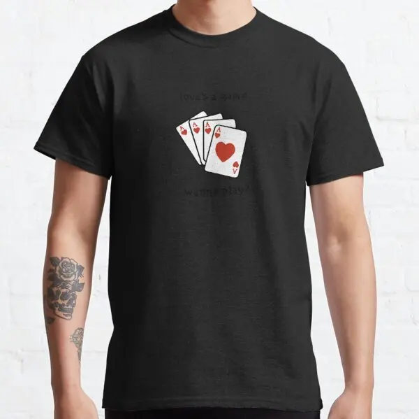 Liebe ist ein Spiel, willst du spielen? Retro Vintage Geschenk Klassisches T-Shirt S-3XL
